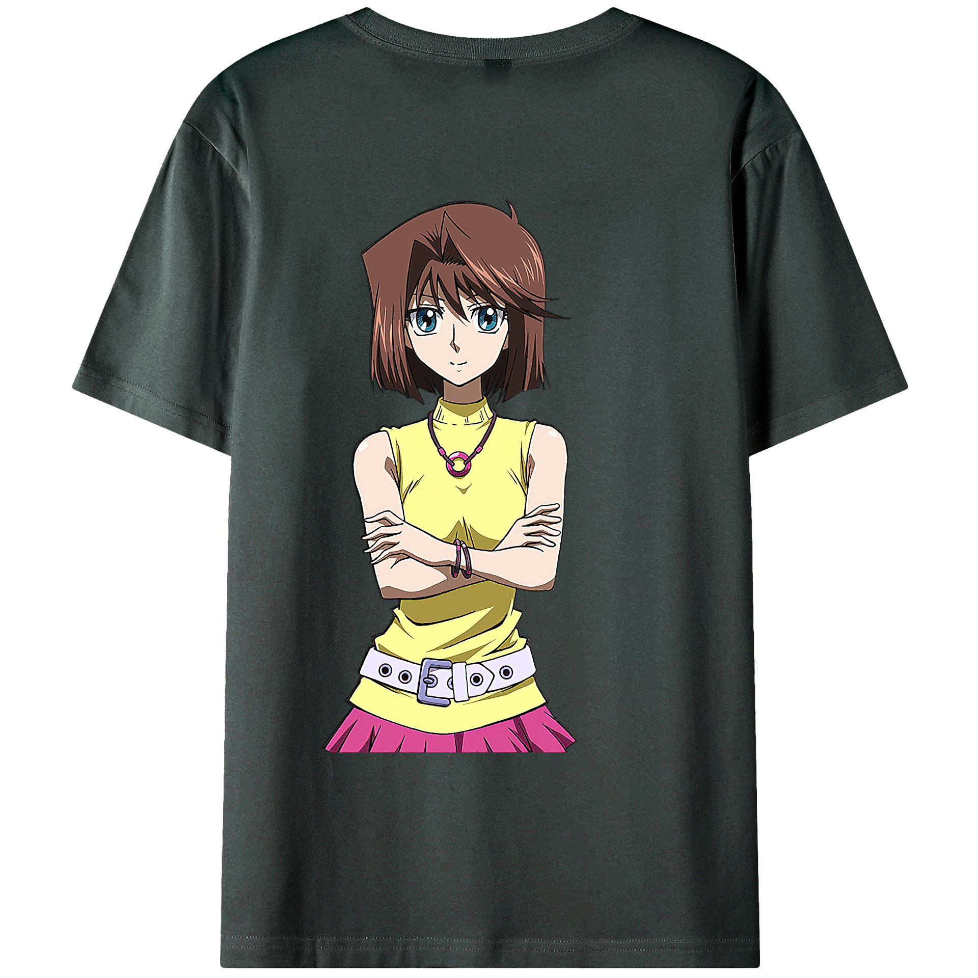 （画像用） 遊☆戯☆王 Yu-Gi-Oh! 綿100％ メンズ半袖Tシャツ（バックプリント） 通気性